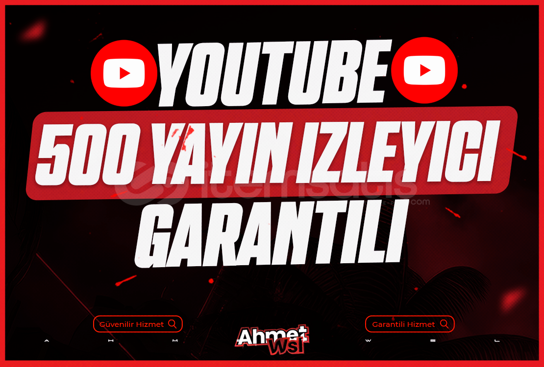 YouTube 500 Canlı Yayın İzleyici (60 Dk) YouTube 500 Canlı Yayın İzleyici (60 Dk)