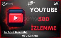 ⭐️YouTube 500 Global İzlenme [Garanti]⭐️