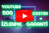 YouTube 500 İzlenme - Garantili