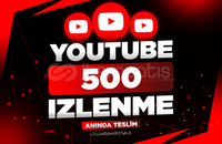 ⭐Youtube 500 İzlenme / Garantili - Hızlı