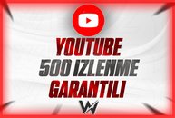 YOUTUBE 500 İZLENME KALİTELİ/
