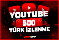 [YouTube] 500 İzlenme (Türk)