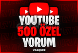 ⭐ YouTube 500 Özel Yorum⭐