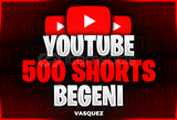 ⭐ YouTube 500 Shorts Beğeni ⭐