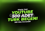 Youtube 500 Türk Beğeni