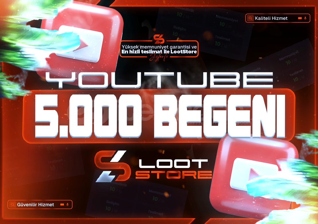 ⭐️YOUTUBE 5.000 BEĞENİ+GARANTİ✅⭐️ ⭐️YOUTUBE 5.000 BEĞENİ+GARANTİ✅⭐️