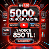 YouTube 5000 gerçek abone 