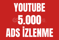 Youtube 5.000 Gerçek izlenme (Garantili)