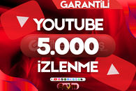 YOUTUBE 5.000 İZLENME / GARANTİLİ