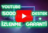 YouTube 5000 İzlenme - Garantili