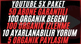 YOUTUBE 5X PAKET