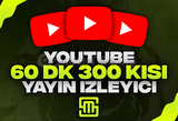 ✨YouTube 60 Dk 300 Kişi Yayın İzleyici!