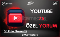 ⭐ YouTube 75 Özel Yabancı Yorum [Garanti]⭐
