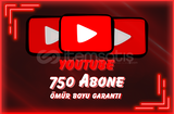 Youtube 750 Abone | Ömür Boyu Garantili