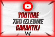 YOUTUBE 750 İZLENME KALİTELİ/