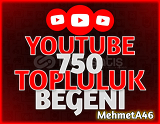 YouTube 750 Topluluk Gönderi Beğeni - Garantili