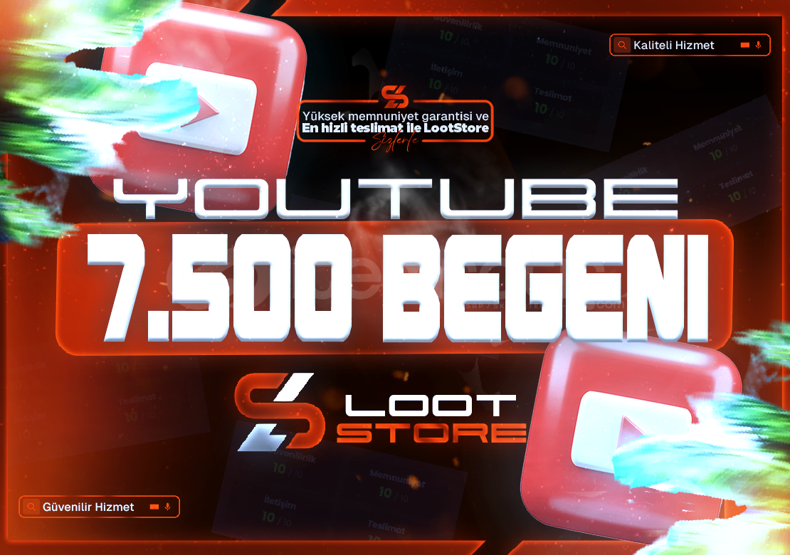 ⭐️YOUTUBE 7.500 BEĞENİ+GARANTİ✅⭐️ ⭐️YOUTUBE 7.500 BEĞENİ+GARANTİ✅⭐️