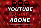 ⭐YOUTUBE 7500 TÜRK ABONE ⭐