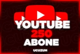 ✨ KALİTELİ✨GERÇEK 250 Youtube Abone