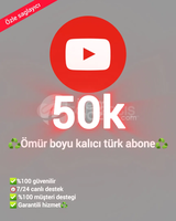 Youtube Abone Max 50K Telafili Günlük 50-100