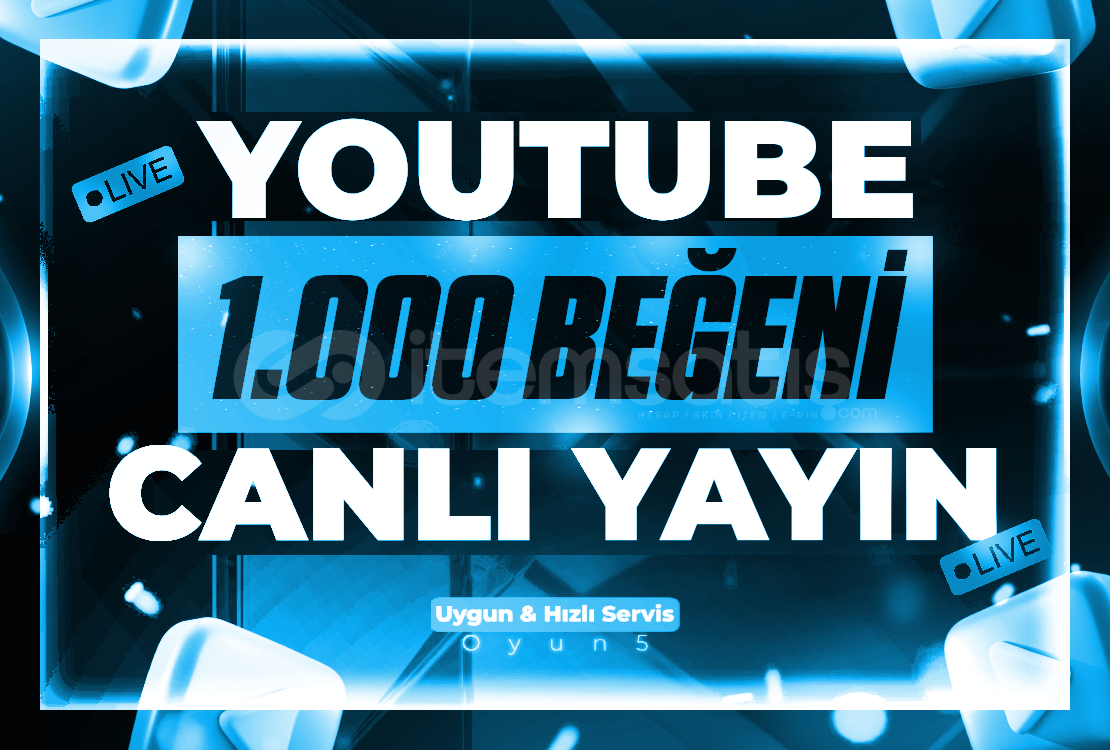 ⭐Youtube Canlı Yayın Beğeni 1.000 Adet⭐ ⭐Youtube Canlı Yayın Beğeni 1.000 Adet⭐