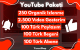 YouTube Etkileşim Paketi | HIZLI GÖNDERİM