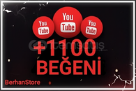 ⭐YouTube [GARANTİLİ] 1100 Gerçek Beğeni⭐