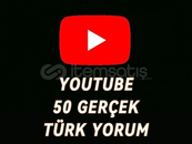 YOUTUBE GERÇEK 50 TÜRK YORUM (GARANTİLİ)