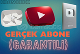 YouTube Gerçek Abone | Garantili 100 ADET