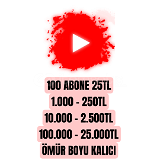 YouTube gerçek abone (günlük hız 50-1000)