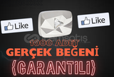 YouTube Gerçek Beğeni | Garantili 1000 adet