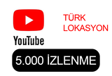 YOUTUBE İZLENME / 5.000 / GERÇEK TÜRK / GARANTİ