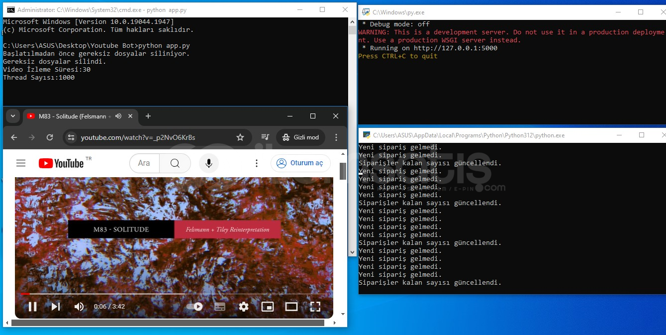 YouTube İzlenme Botu PerfectPanel API Bağlantılı YouTube İzlenme Botu PerfectPanel API Bağlantılı