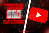 YOUTUBE [Kaliteli,Garantili] 650 ABONE 