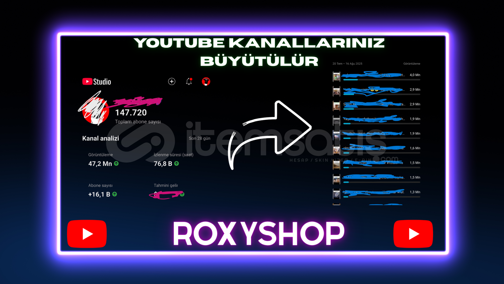 YouTube Kanal Büyütülür YouTube Kanal Büyütülür