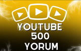 YOUTUBE ÖZEL 500 YORUM