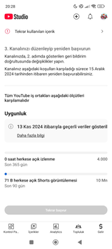 Youtube hesap para kazanma acık