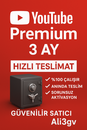 YouTube Premium 3 AYLIK