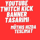 Youtube-twitch-kick kanal banner tasarımı