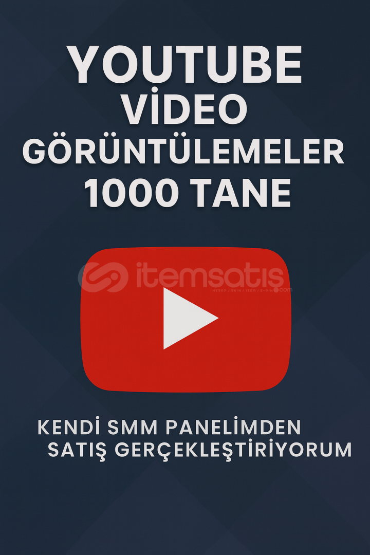 YouTube Video Görüntülemeler 1000 TANE  YouTube Video Görüntülemeler 1000 TANE