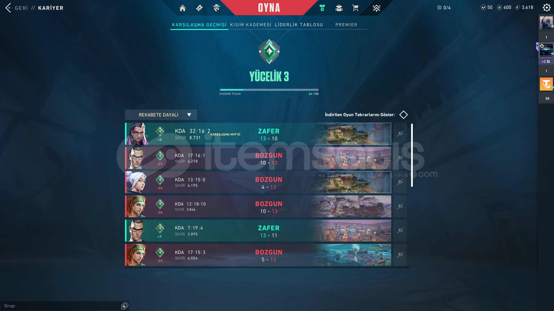 yüce 3 skinli mainlemelik hesap yüce 3 skinli mainlemelik hesap