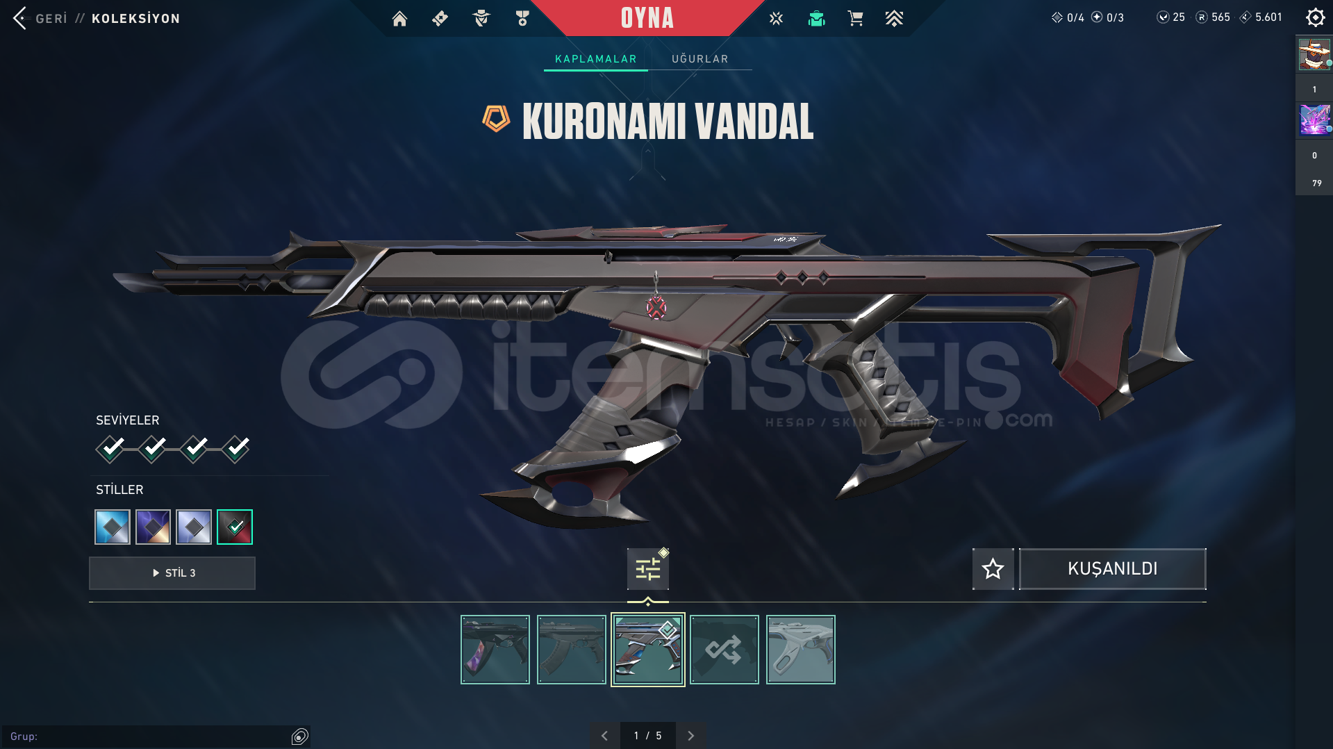 YÜCELİK 3 SKİNLİ RANK KASMALIK HESAP  YÜCELİK 3 SKİNLİ RANK KASMALIK HESAP