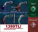 YÜCELİK BOL SKİNLİ PAZARLIK YAPILIR!