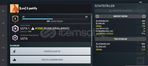 Yüksek kd Master hesap Yüksek kd Master hesap