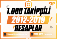 1K TAKİPÇİLİ ESKİ TARİHLİ Hesap ✅ Kaliteli