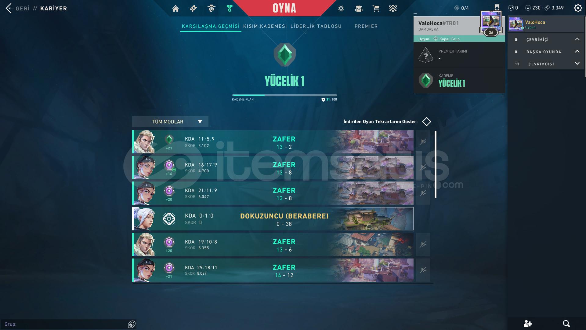 YÜKSEK MMR BOŞ YÜCELİK HESAP YÜKSEK MMR BOŞ YÜCELİK HESAP