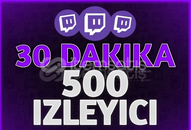 ✨TWİCH 30 DAKİKALIK 500 İZLEYİCİ✨GARANTİLİ