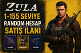 ZULA 1-155 LEVEL ARASI RANDOM HESAP