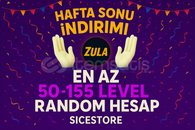 ⭐ZULA 50-155 LEVEL RANDOM [HAFTA SONU ÖZEL] ⭐