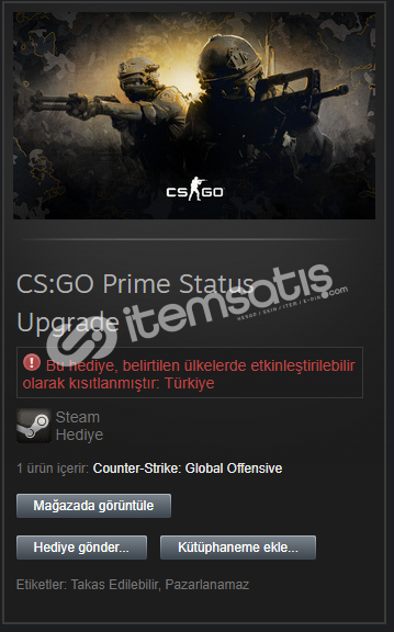 Можно ли подарить prime в cs go